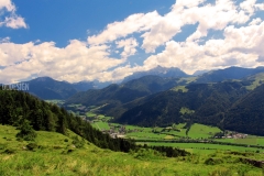 Aussicht auf Loferer Steinberge